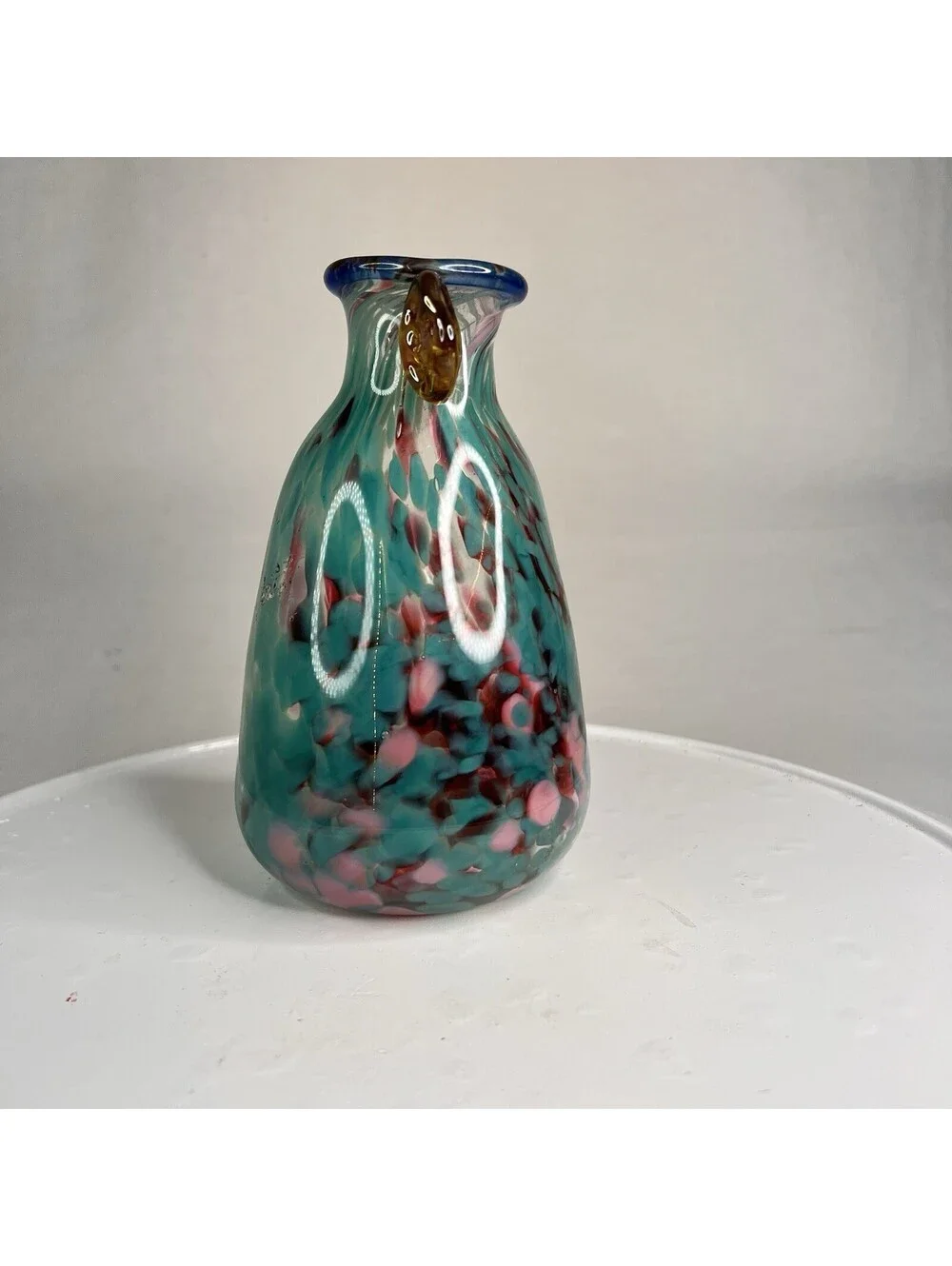 Hand-Blown Art Glass 7 inch High Vase